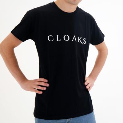 Cloaks Black Logo Tee front