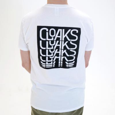 Cloaks White Tee Icon Design back